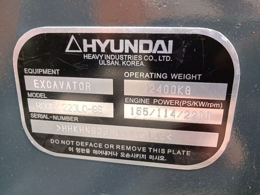 4600MM Altura máxima de excavación Excavadora utilizada a 4,2 km/h Velocidad nominal para proyectos de construcción