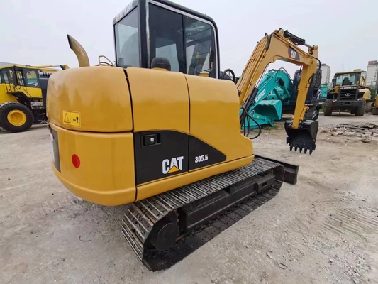 Excavadora usada CAT 305.5 306 con capacidad de cubo de 0,31 m3 y peso de la máquina de 6000 KG