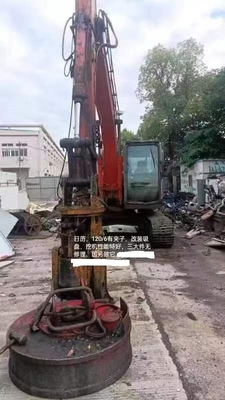 Tiendas de materiales de construcción utilizan la excavadora HITACH ZX120 para su sitio de construcción