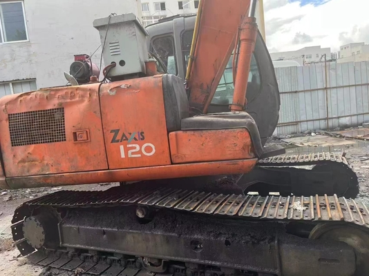 Tiendas de materiales de construcción utilizan la excavadora HITACH ZX120 para su sitio de construcción