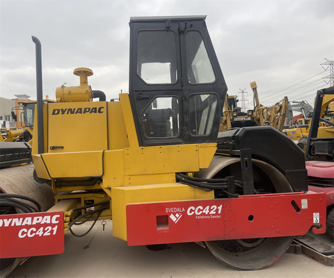 Trabajos de construcción rodillo de carretera usado CC421 CC211 CA301D CA30D con rodillo de tambor doble
