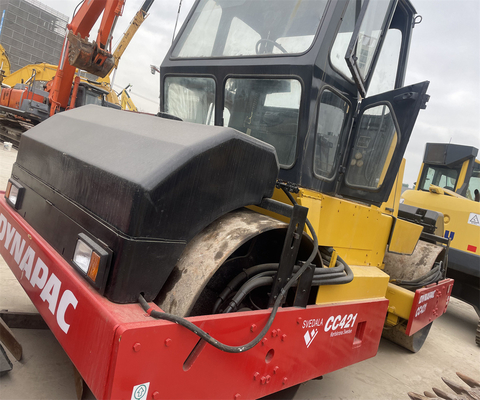 Trabajos de construcción rodillo de carretera usado CC421 CC211 CA301D CA30D con rodillo de tambor doble