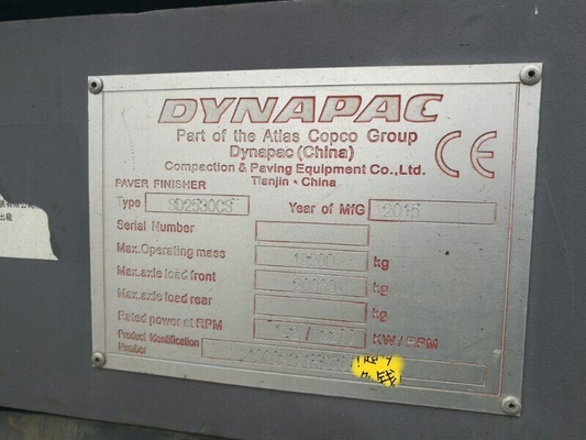 18000 kg Paver de asfalto usado Dynapac SD3030 SD2503 SD2530 Modelo XCM RP952 RP953 Paver
