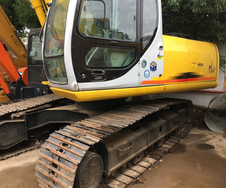 3000 horas de trabajo Excavadora usada SH200 SH120-5 para sus proyectos de construcción
