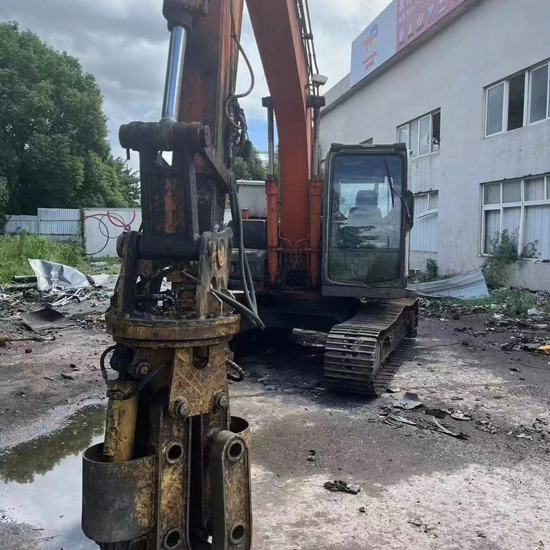 Tiendas de materiales de construcción utilizan la excavadora HITACH ZX120 para su sitio de construcción