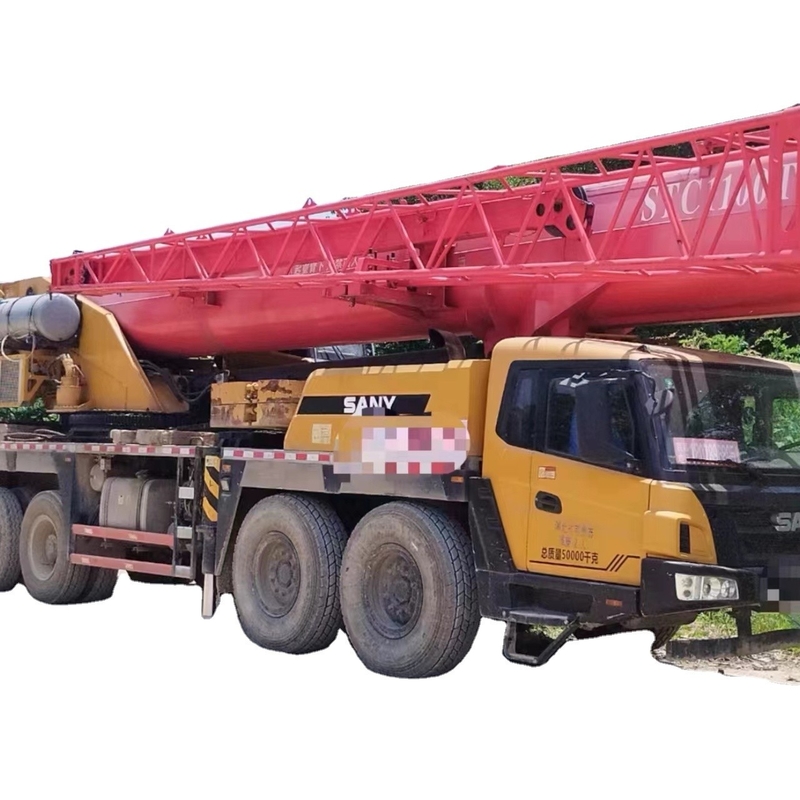 SANY STC800T6 grúa de camión usado con capacidad de carga nominal de 260T y válvula hidráulica Liyuan